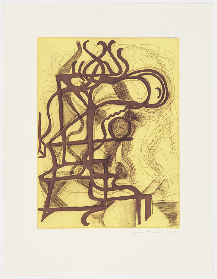 Edition Linn, Joanne Greenbaum, Etchings, 2018, 1-5
