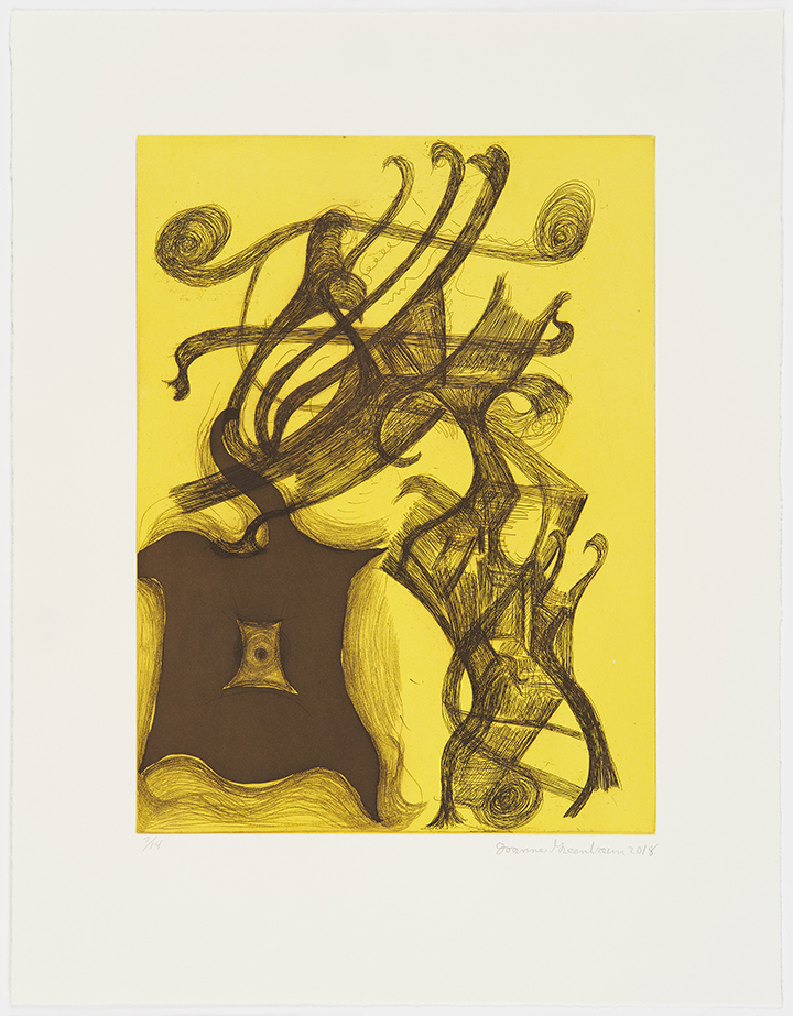 Edition Linn, Joanne Greenbaum, Etchings, 2018, 1-5